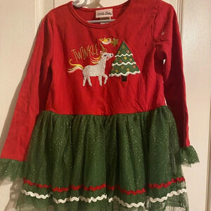 New Little Lass Christmas Dress